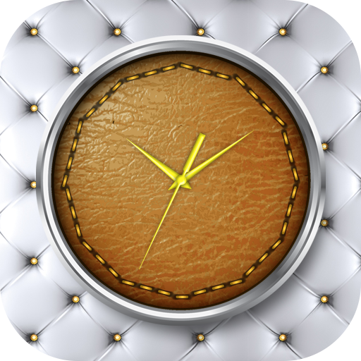 Leather Clock Live Wallpaper icon