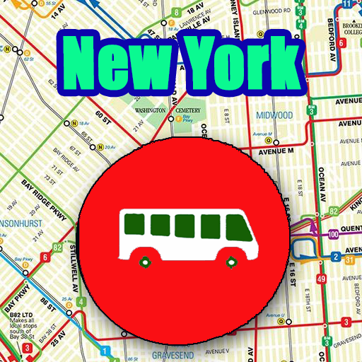 New york Bus Map Offline أيقونة