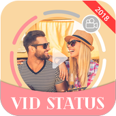Vid Status 2018 : Video Status Image &amp; Text icon