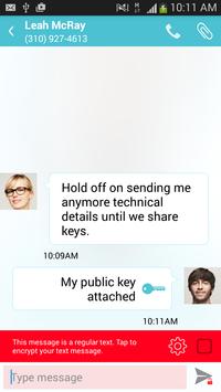 Secure Messenger encrypted SMS screenshot 3