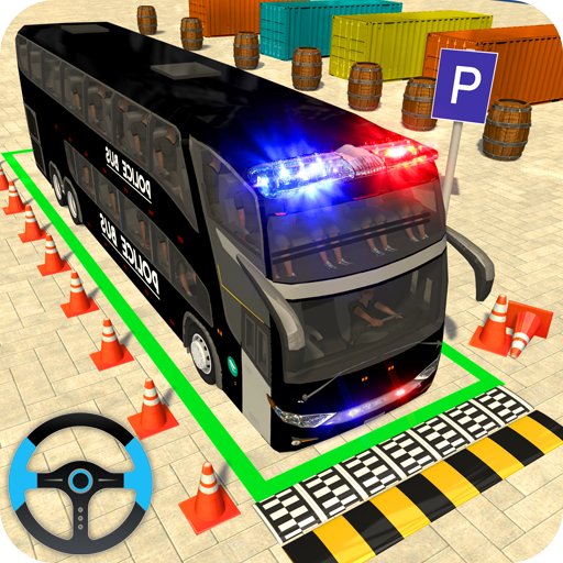 Police Bus Parking - parking icon