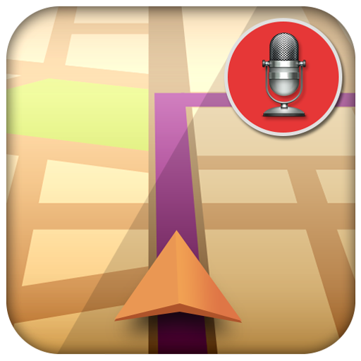 GPS Voice Navigation On Map icon