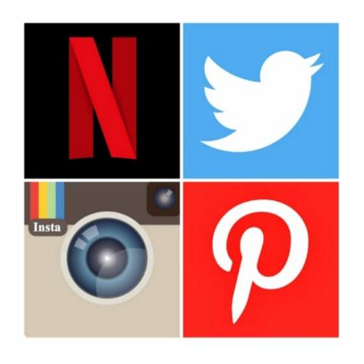 All in one social media and social networks app icon