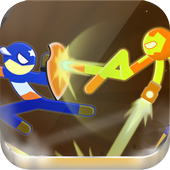 Super Battle Stickman Heros Fighting - 2 Players icon