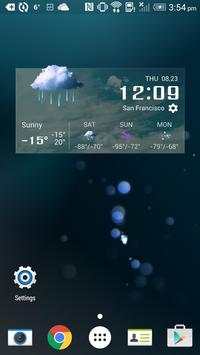 Transparent Weather & Clock screenshot 2