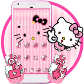 Hello Princess Kitty Pink Cute Cartoon Theme icon