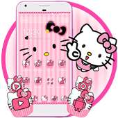 Hello Princess Kitty Pink Cute Cartoon Theme on 9Apps