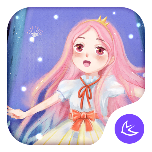 Pink Cute Girl-APUS theme &amp; HD wallpapers icon