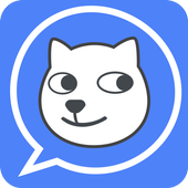 Blue Dog Love WAStickerApps Stickers for WhatsApp icon