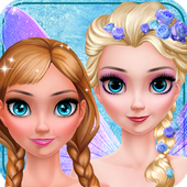 Ice Angel Elsa Anna icon