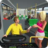 New York Bus Driving game: bus games 2019 icon