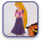 How To Draw Rapunzel icon