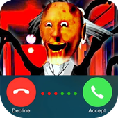 Call Simulator scary granny's chat game joke icon