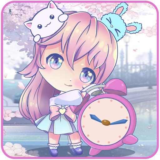 Chibi Anime Alarm Clock App icon