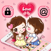 Kawaii Love Couple Theme icon