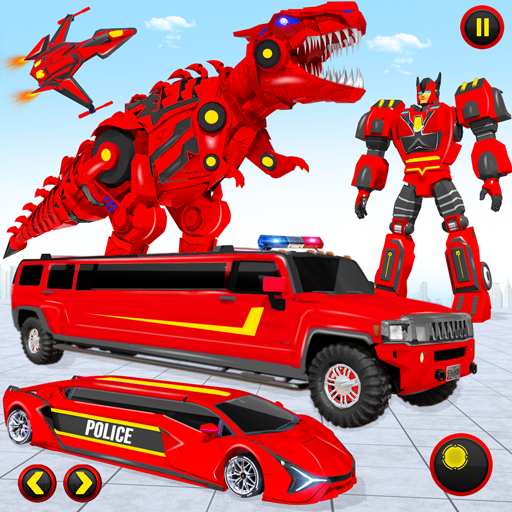 लिमो कार डिनो रोबोट कार गेम आइकन