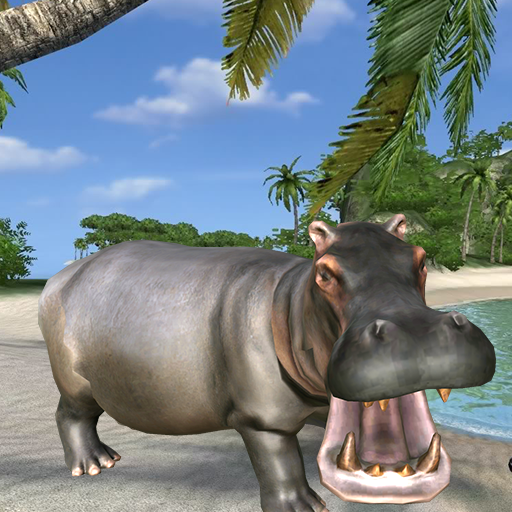 Wild Hippo Beach Simulator icon