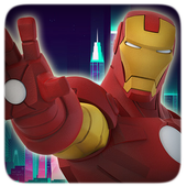Iron Hero city puzzles icon