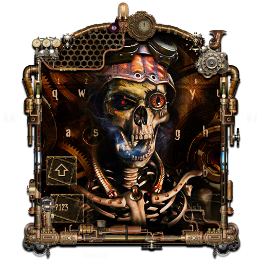 Steampunk Skull Keyboard icon