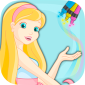 Paint top model drawings icon