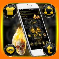 Gold Skull Launcher Theme