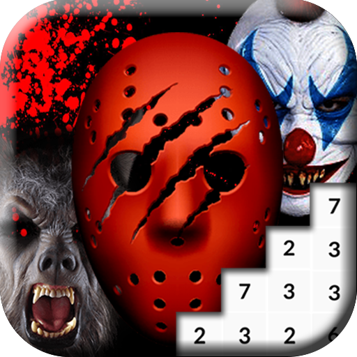 Coloring Scary Masks Pixel Art Game icon