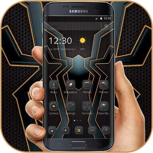 Special Gold Black Spider Theme icon