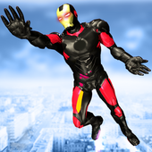 Flying Robot Crime City Rescue - Iron Robot Games icon