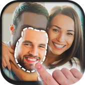 Cut paste photo editor icon