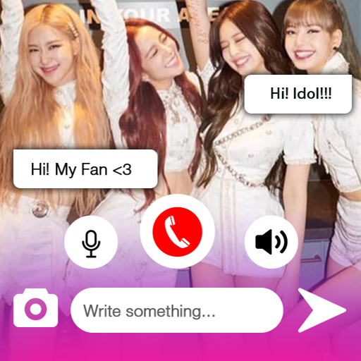 Black PinK Messenger Chat Call Prank icon