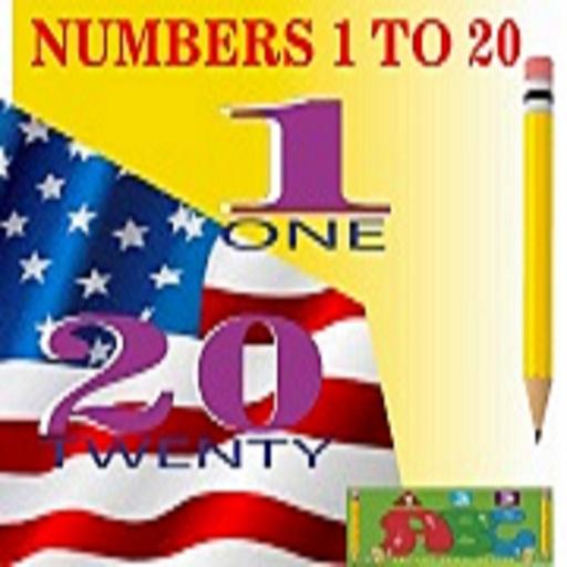 Numbers English 1 to 20 icon