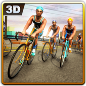 extreme bmx tricky bicycle racing: racetrack game icon
