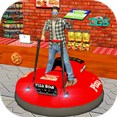 Pizza Delivery Boy 2018:Futuristic Bumper Car icon