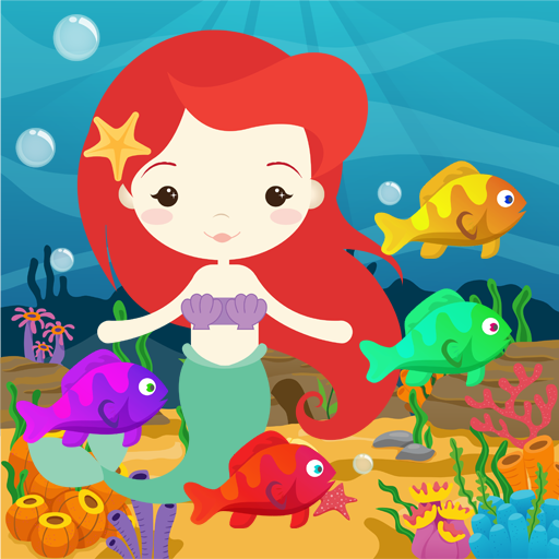 bubble mermaid island icon