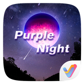 Purple Night 3D V Launcher Theme icon