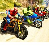 Superheroes Downhill Racing Bike icon