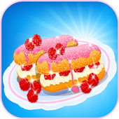 cooking games : raspberry eclairs icon