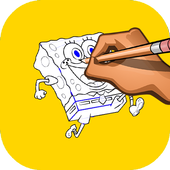 How to Draw Spongebo icon