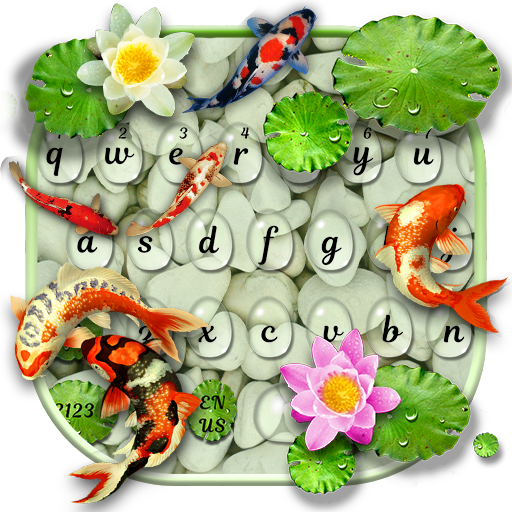 잉어 물고기 물 로터스 키보드 icon