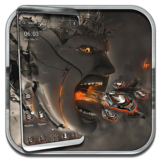 Robot 3D War Launcher Theme icon