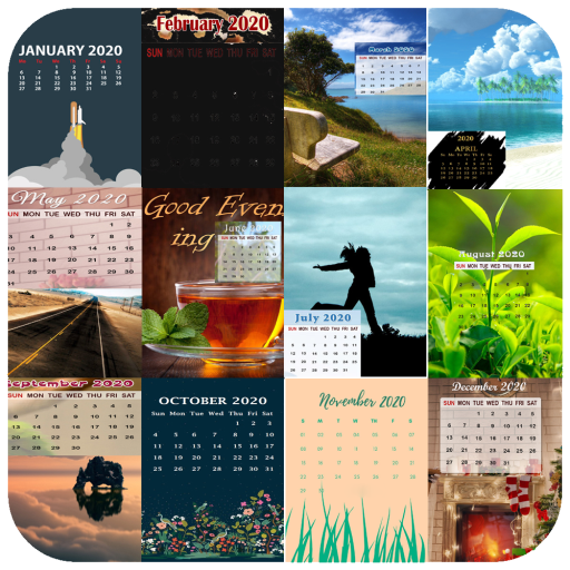 ikon New Year Calendar Wallpaper 2020