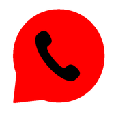 واتس آب احمر أيقونة