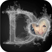 Smokey Text Photo Frame icon
