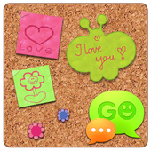 ikon GO SMS Sweet Pinboard Theme