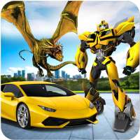 Flying Dragon Robot  Car Transformation Game