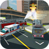 Fire Truck Rescue Ambulance - NY Fire Fighter icon