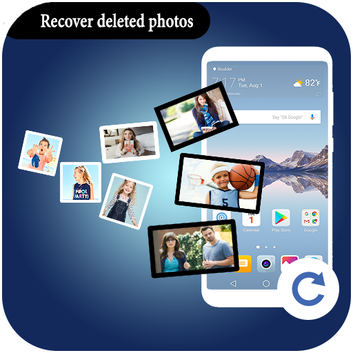 Recover deleted photos Restore deleted pictures आइकन