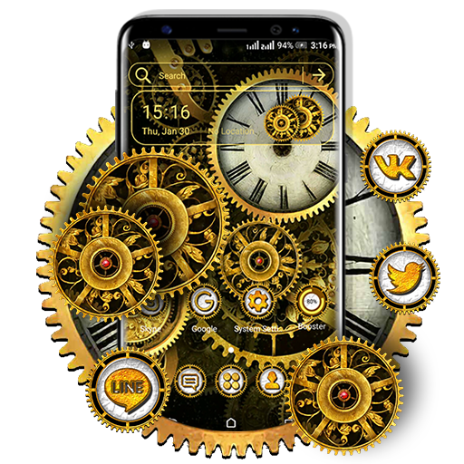 Machine Clock Launcher Theme icon