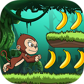 Banana world - Bananas island - hungry monkey icon