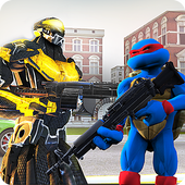 Ninja Flying Turtle Warrior Vs Transform Robots icon